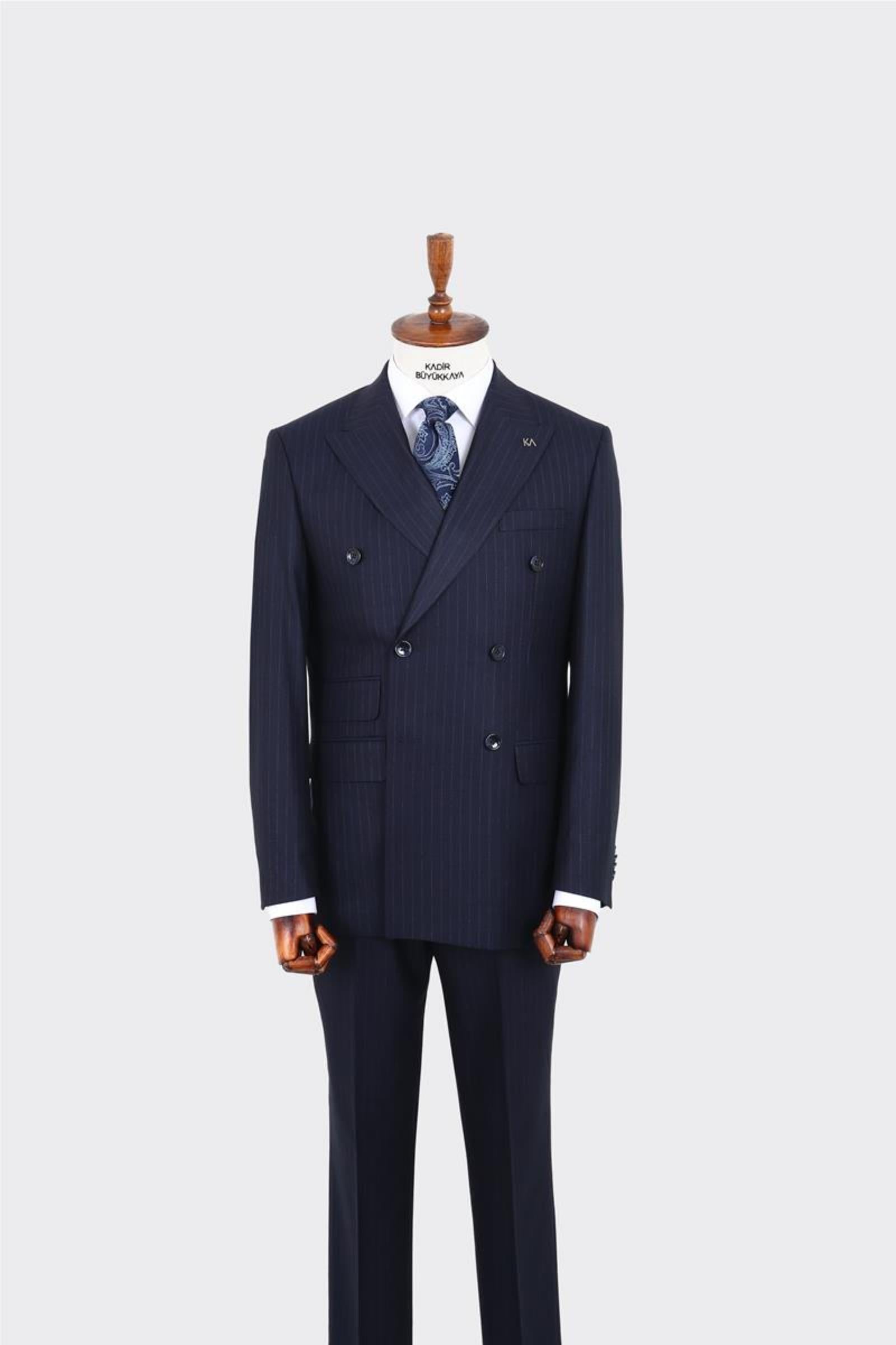 Erkek Kruvaze Takım Elbise-KAW1263W