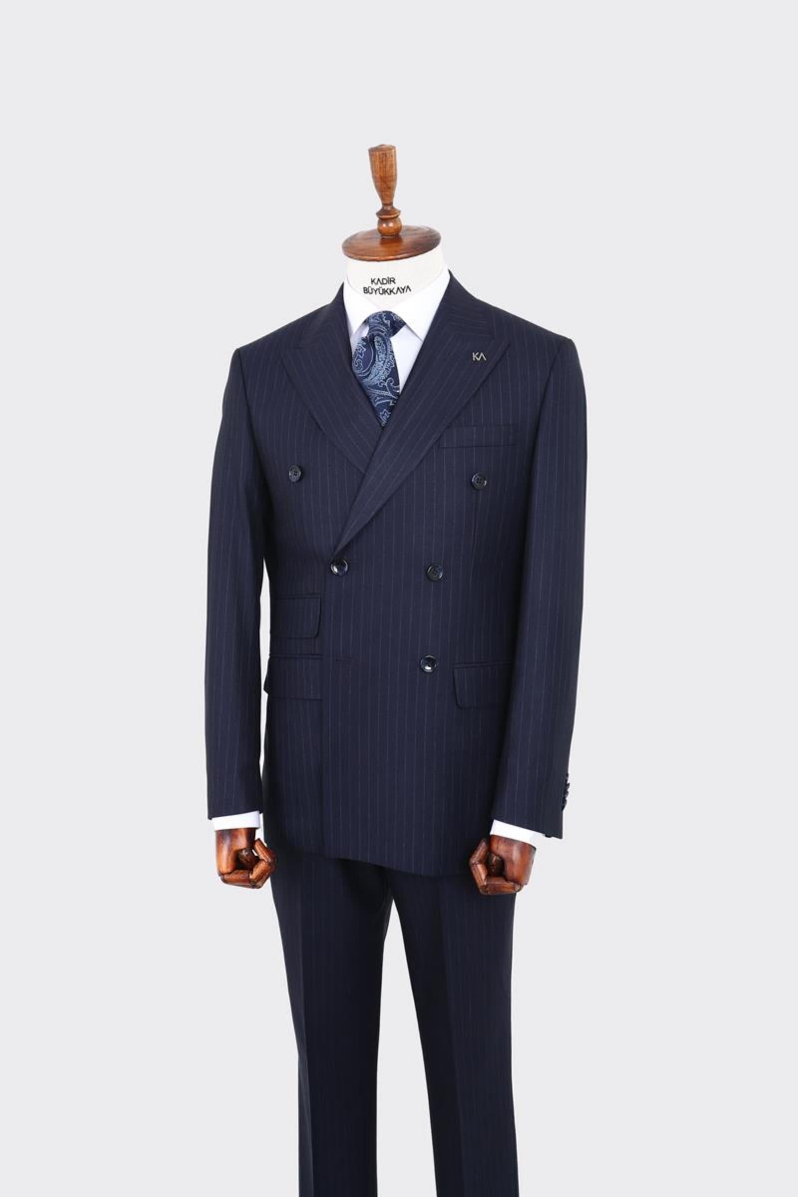 Erkek Kruvaze Takım Elbise-KAW1263W