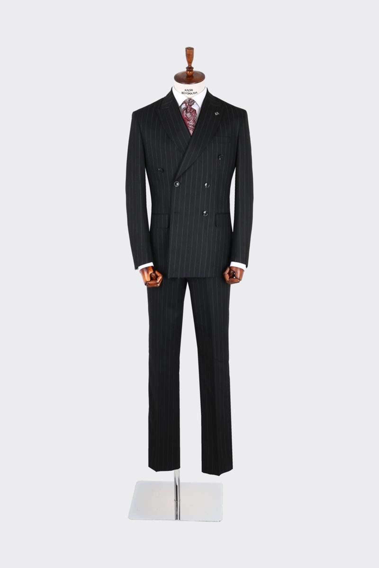 Kruvaze Takım Elbise Out-KAX1277W