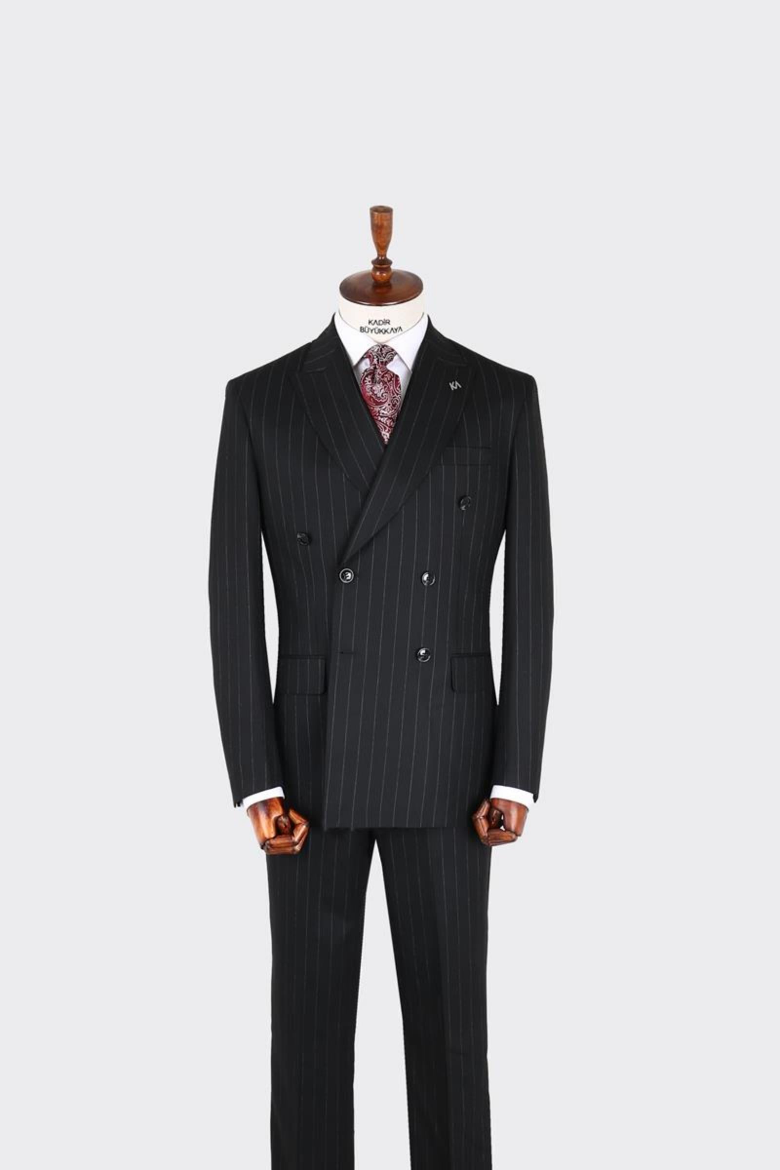 Kruvaze Takım Elbise-KAX1277W