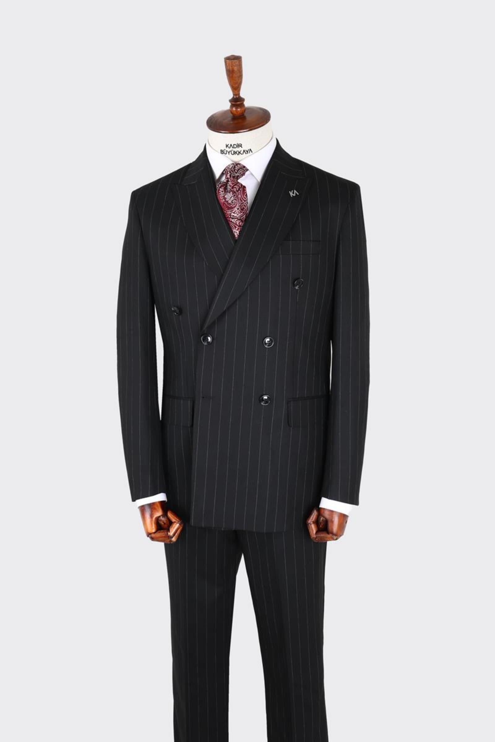 Kruvaze Takım Elbise-KAX1277W