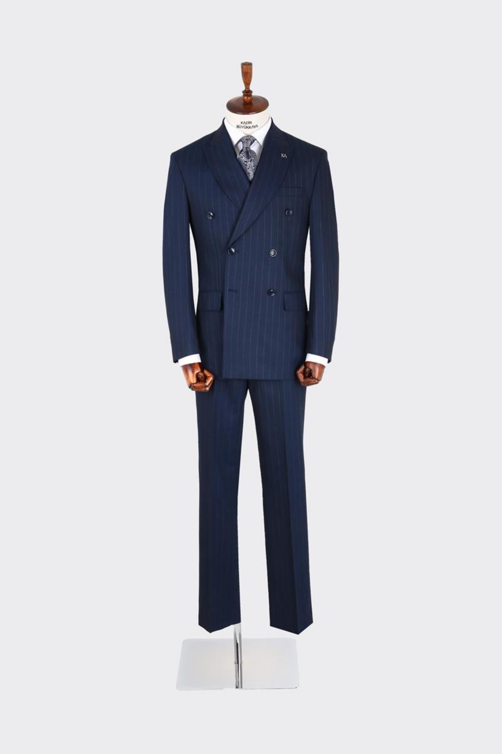 Kruvaze Takım Elbise-KAX1277W