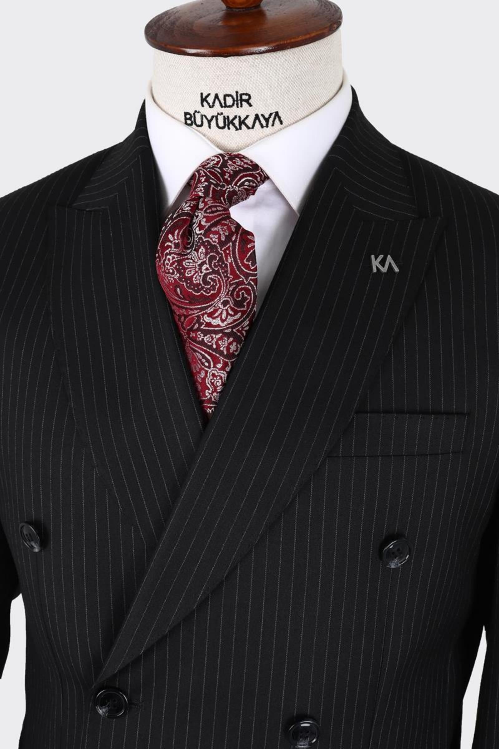 Kruvaze Takım Elbise-KAX1279W