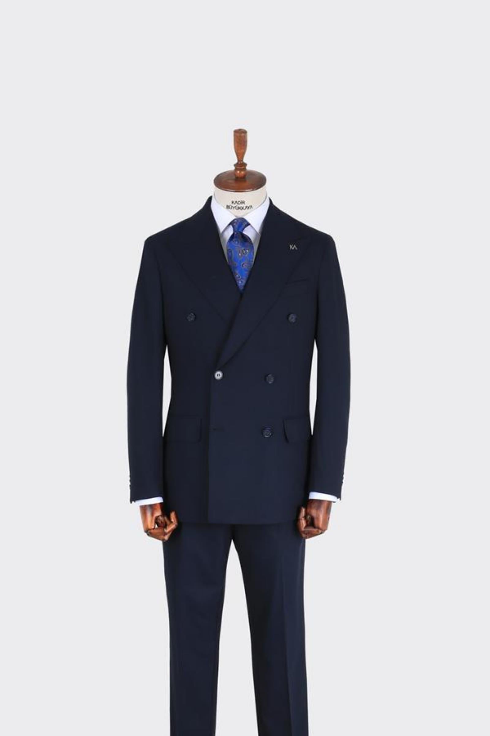 Erkek Kruvaze Takım Elbise-KAB1220S