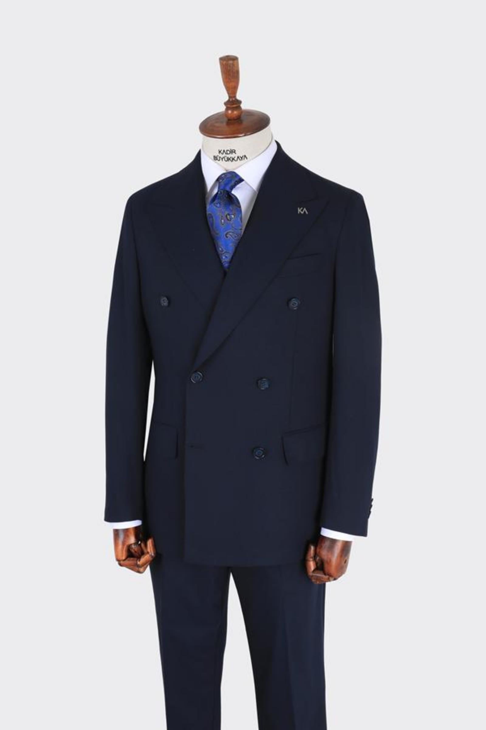 Erkek Kruvaze Takım Elbise-KAB1220S
