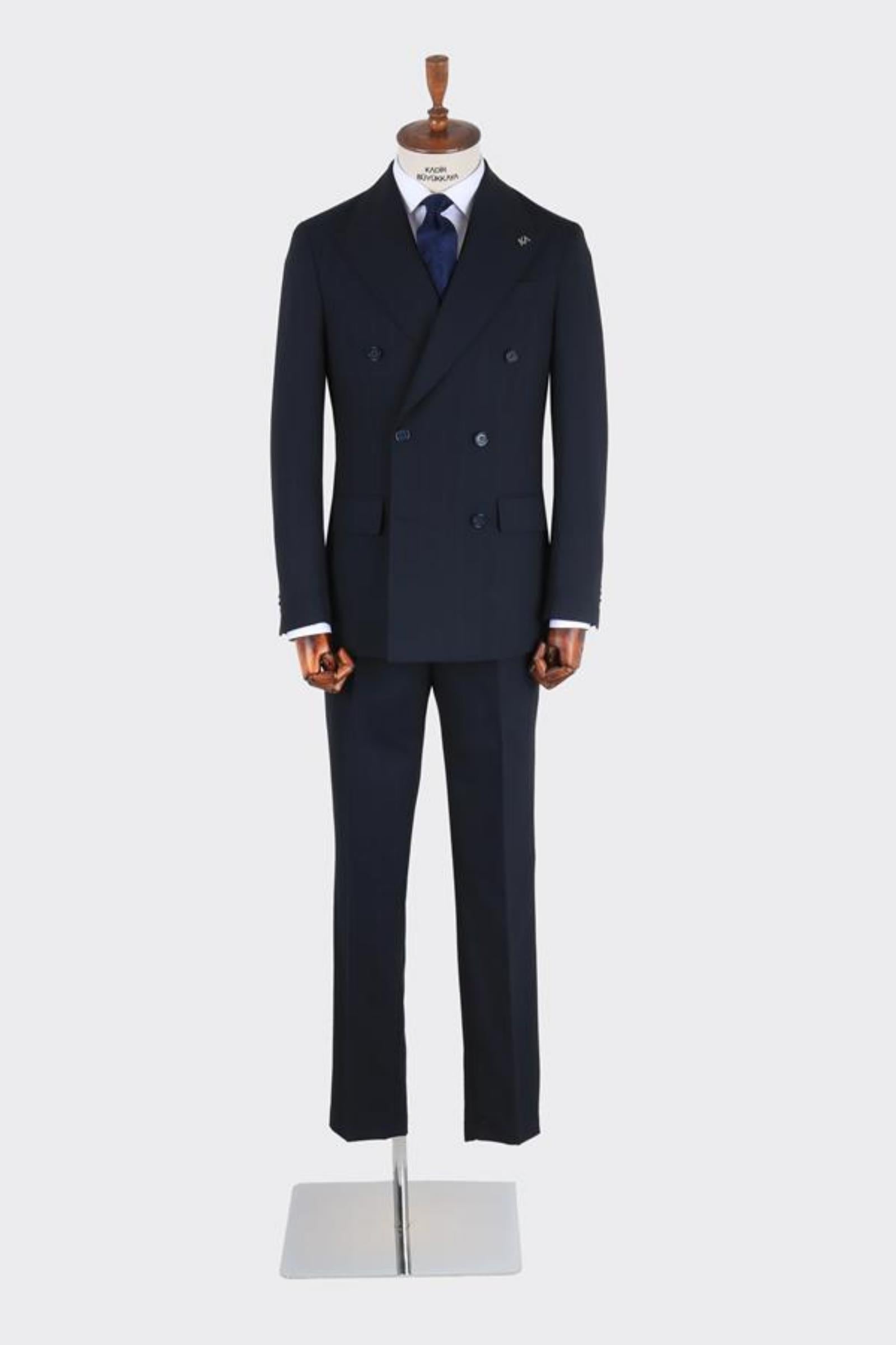Kruvaze Erkek Takım Elbise-KAB1221S