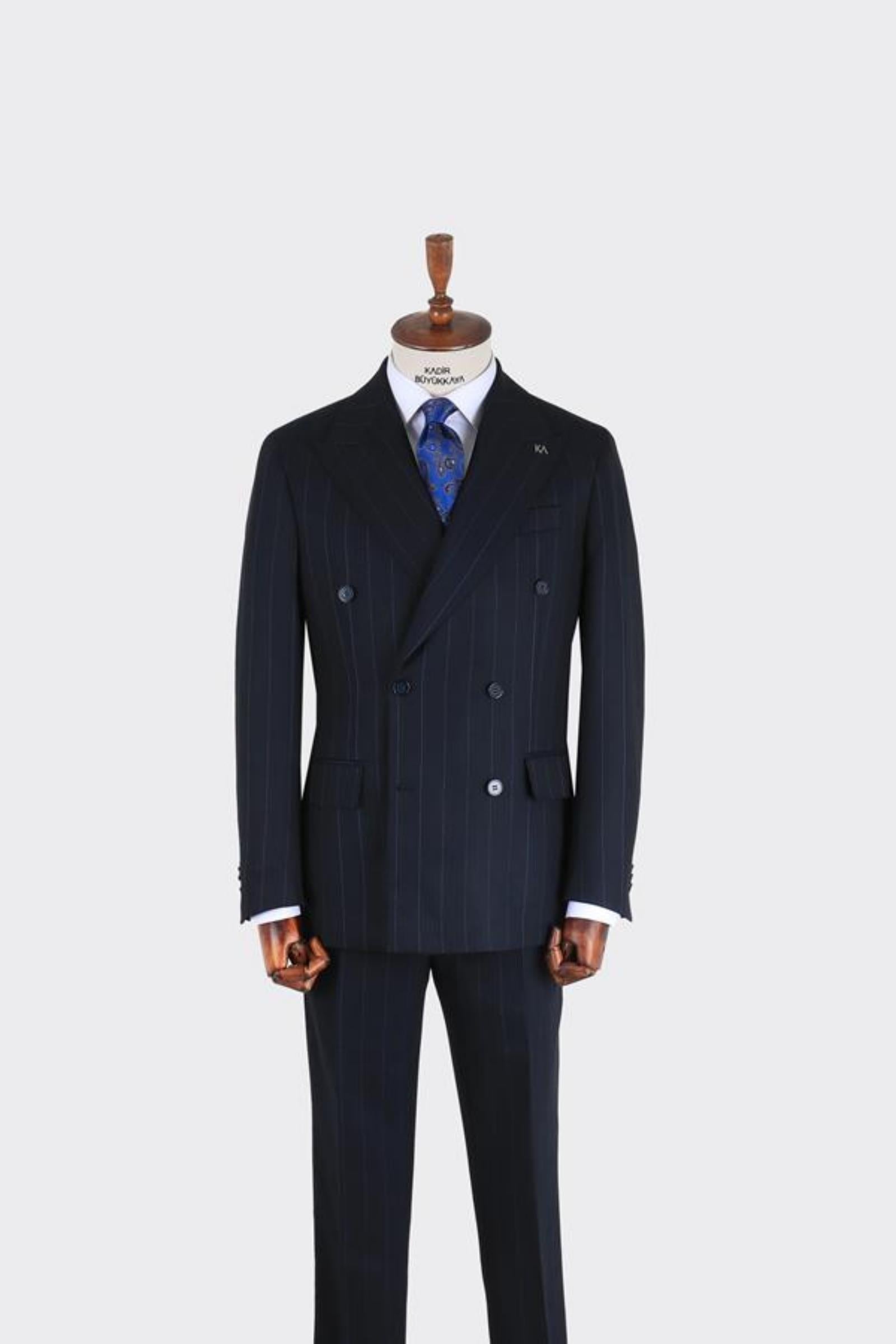Erkek Kruvaze Takım Elbise-KAB1222S