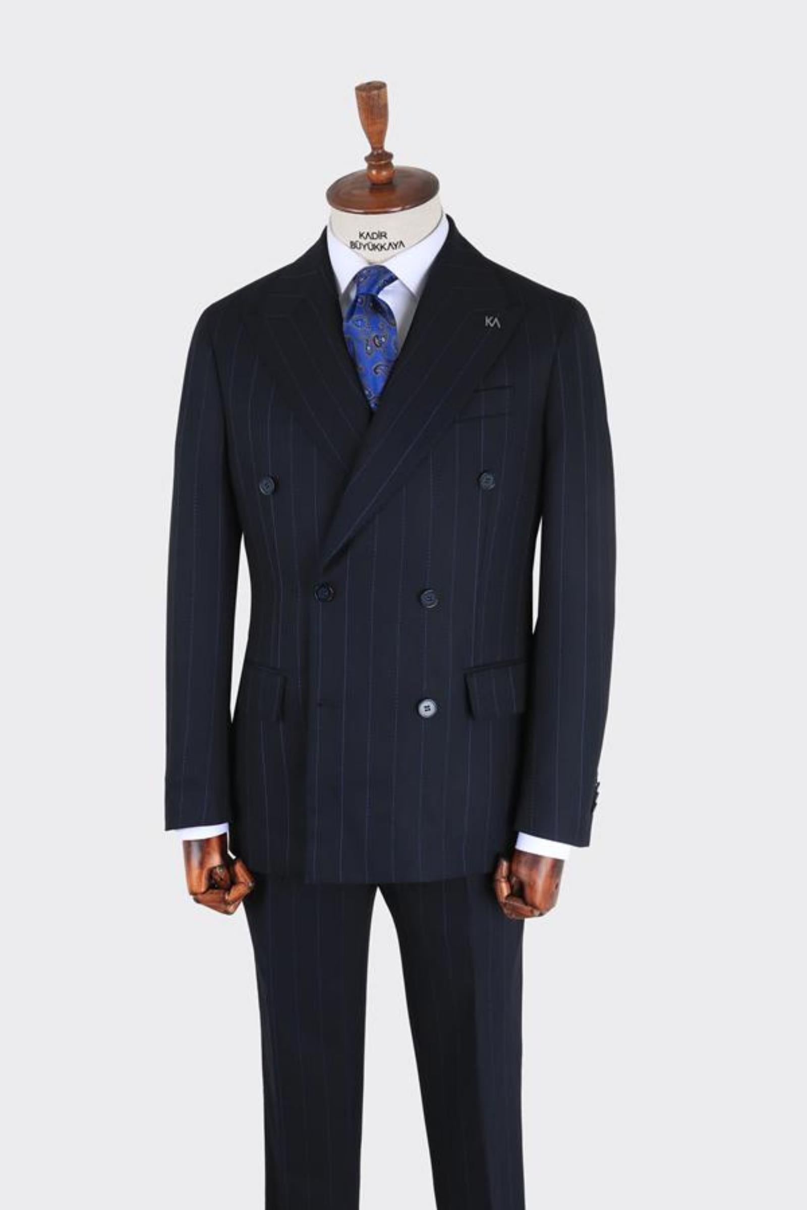 Erkek Kruvaze Takım Elbise-KAB1222S