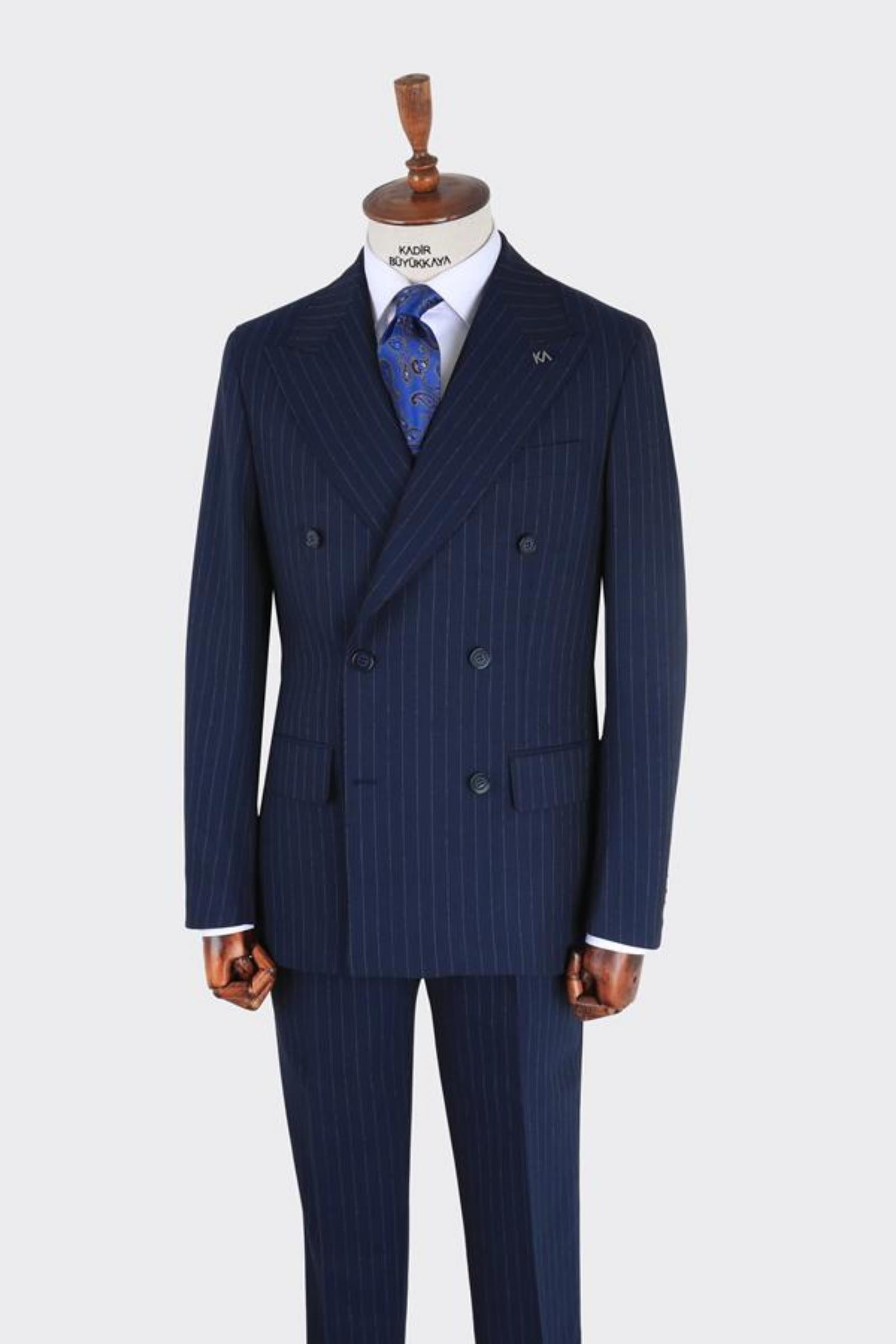 Erkek Kruvaze Takım Elbise-KAB1223S