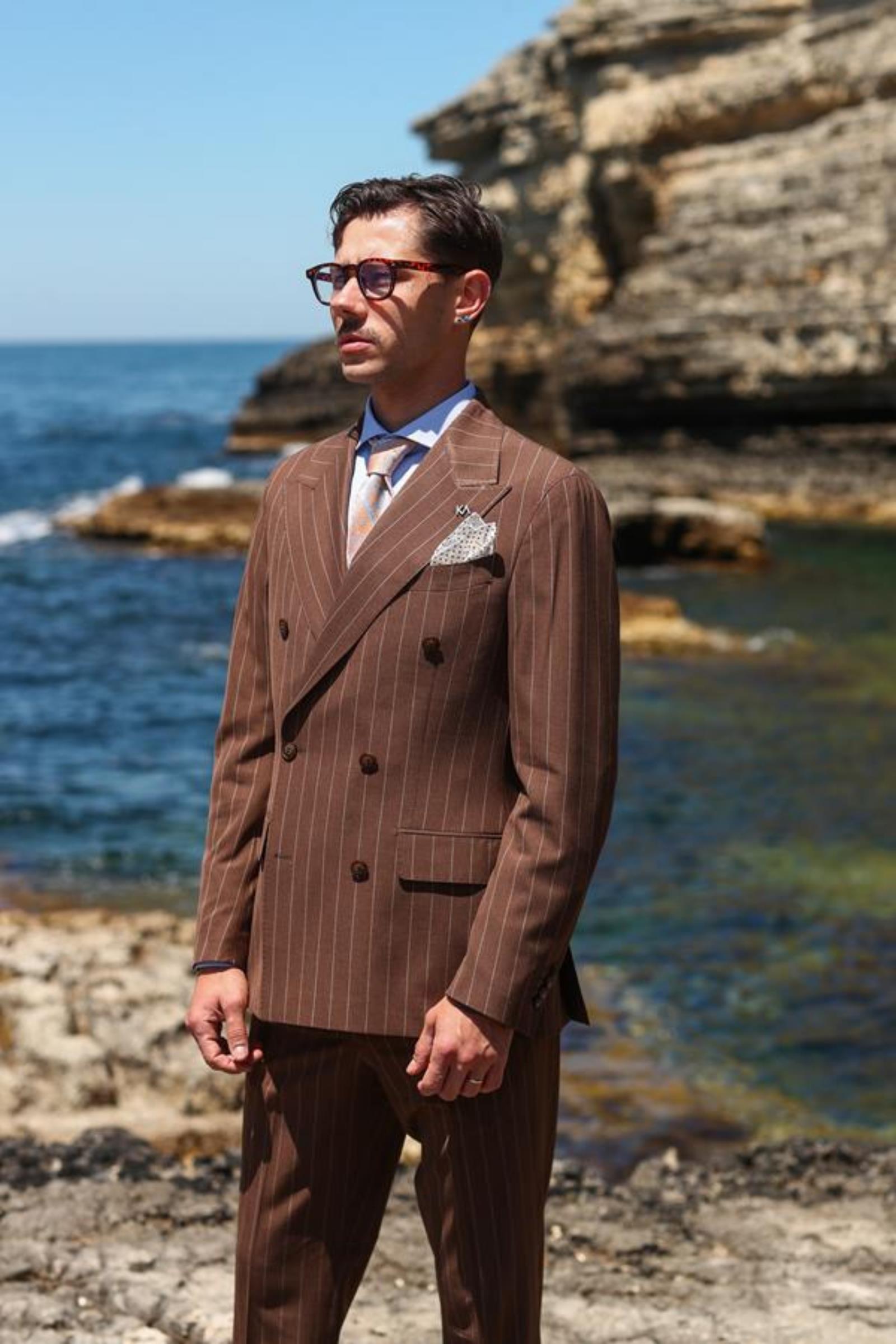 Kruvaze Takım Elbise-KAB1226S