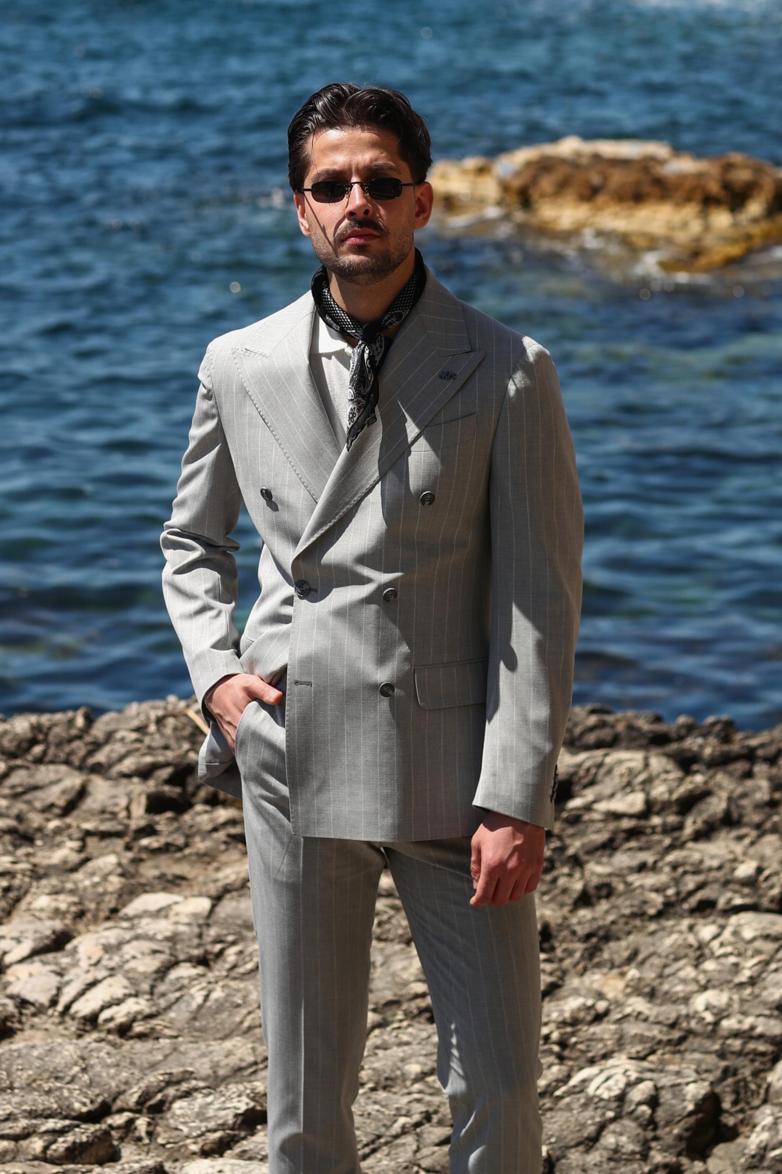 Kruvaze Takım Elbise-KAB1226S