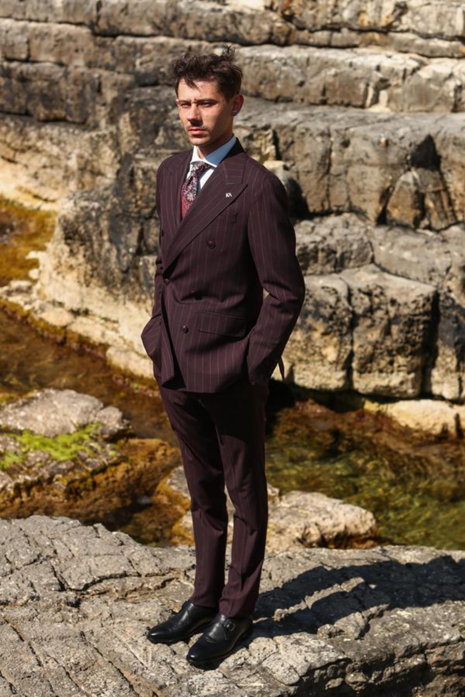 Kruvaze Takım Elbise-KAB1226S