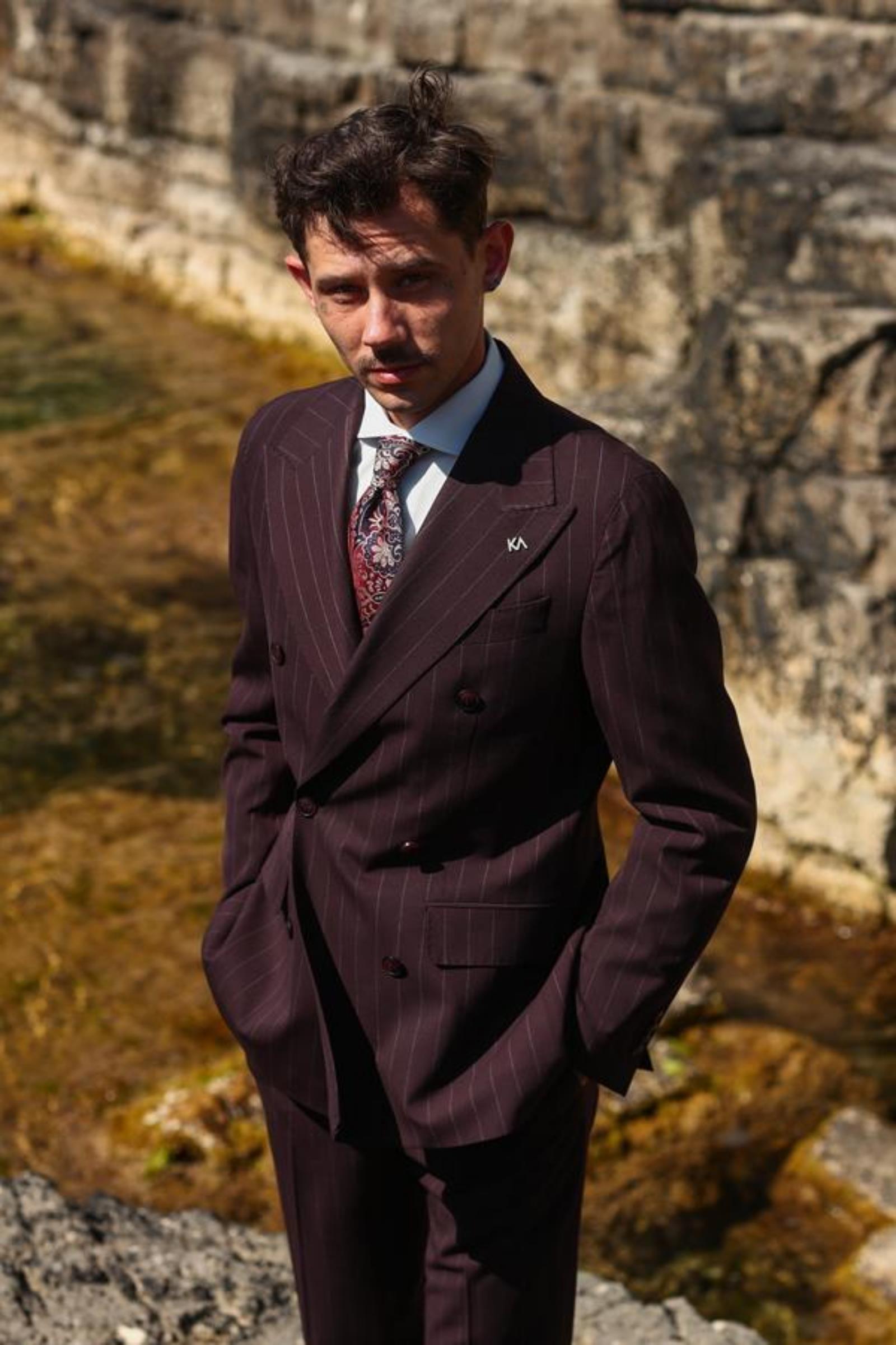 Kruvaze Takım Elbise-KAB1226S