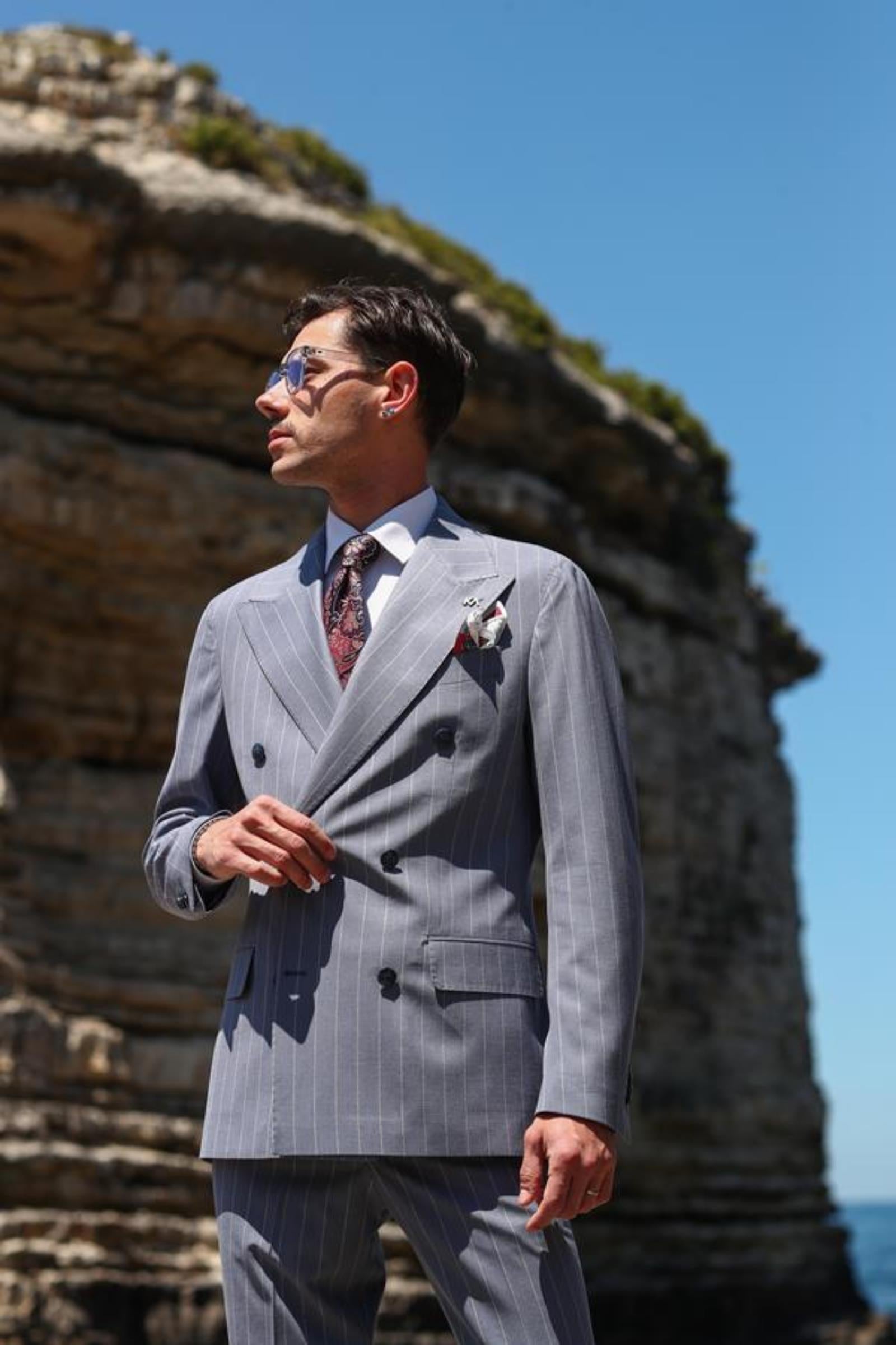 Kruvaze Takım Elbise-KAB1226S