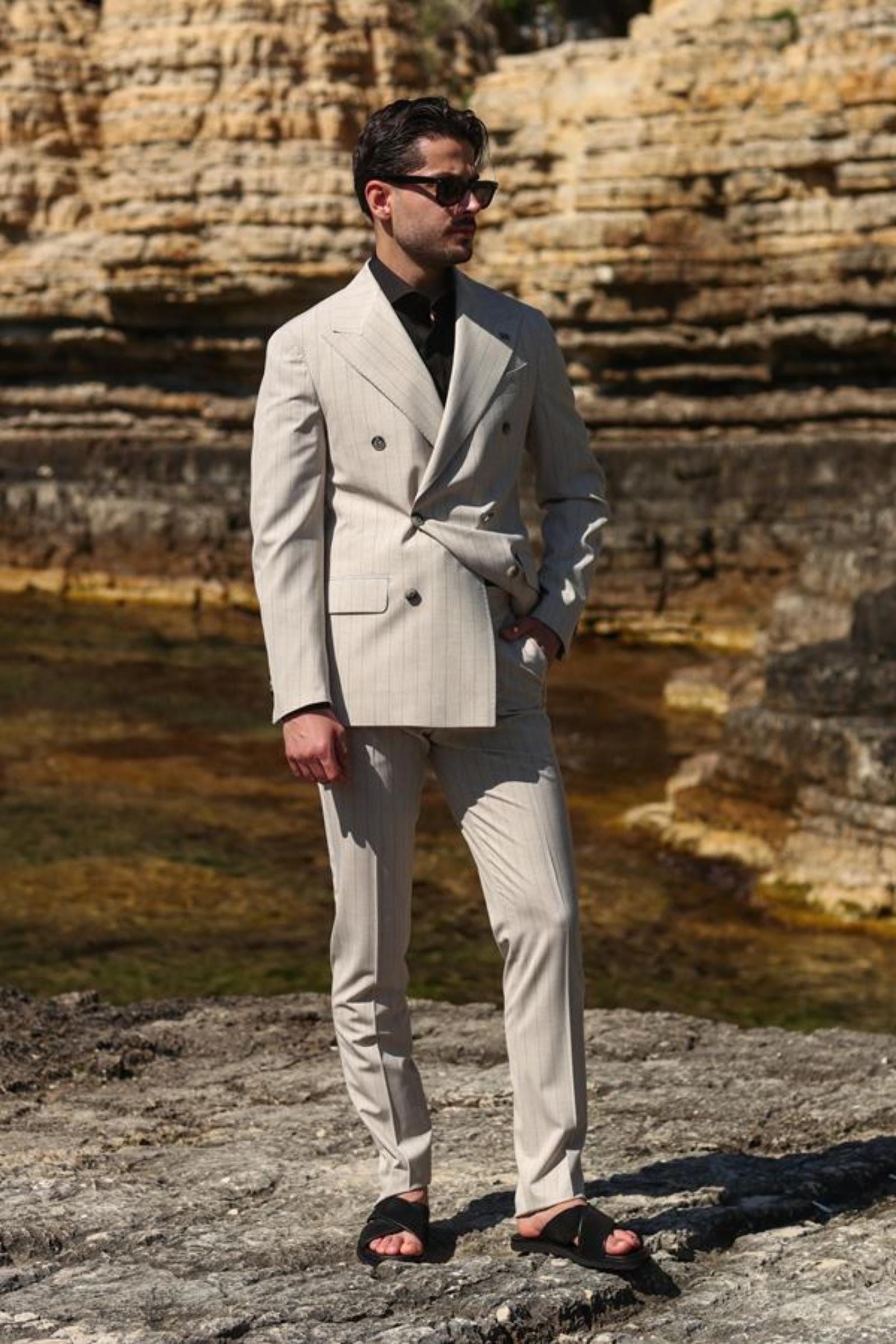 Kruvaze Takım Elbise-KAB1226S