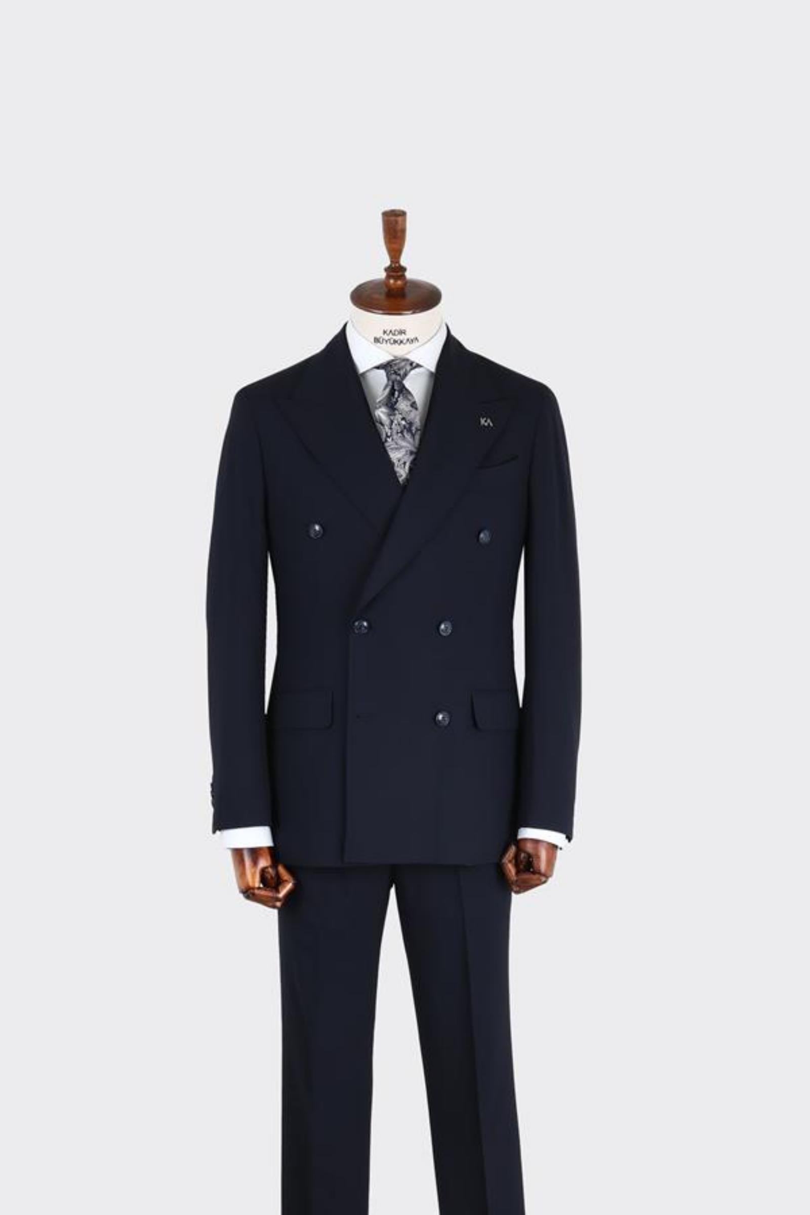 Erkek Kruvaze Takım Elbise-KAB1240S