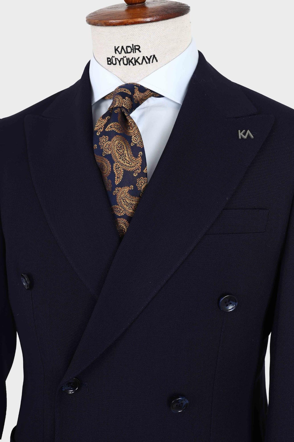 Kruvaze Yaka Tasarımlı Erkek Ceket-KAW5242W