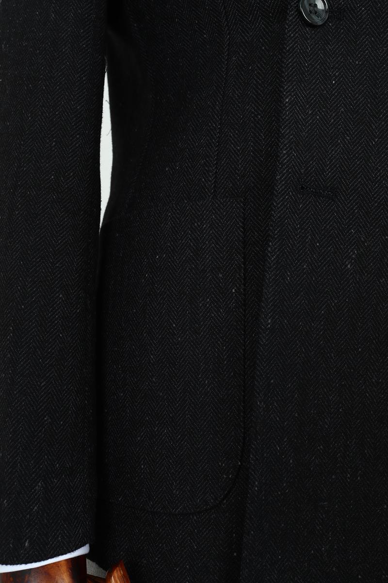 Modern Kesim Erkek Yün Ceket - Kruvaze Model-KAW5235W