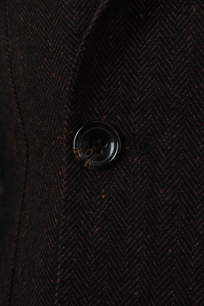 Modern Kesim Erkek Yün Ceket - Kruvaze Model-KAW5235W