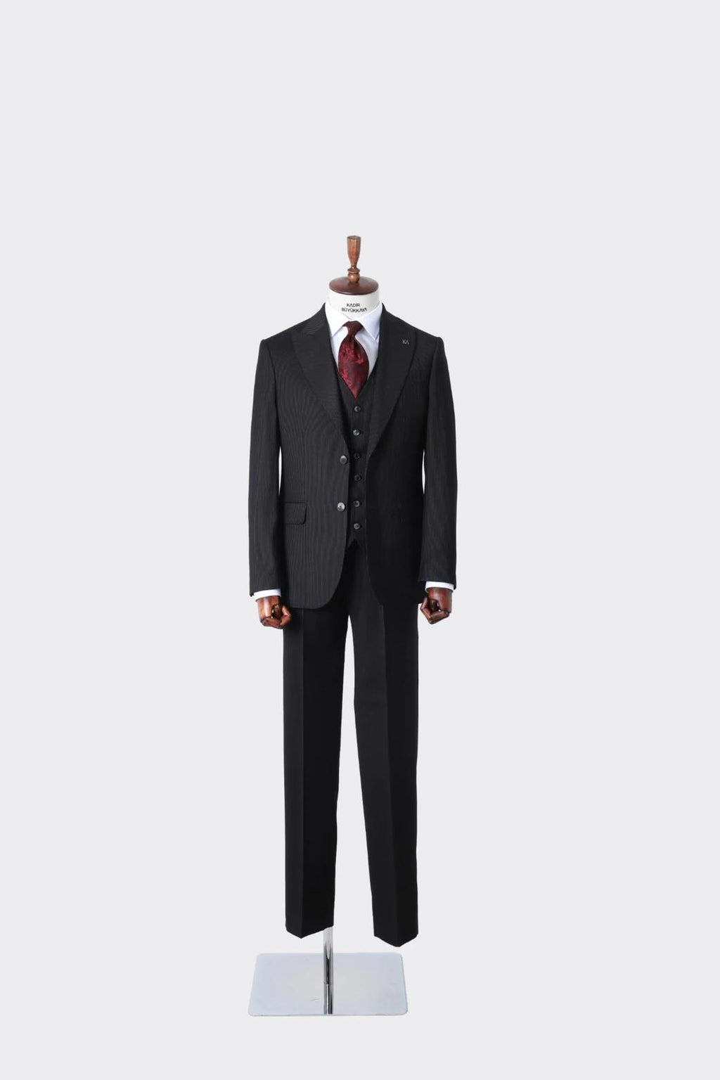 Modern Kesim Slim Fit Yelekli Erkek Takım Elbise - Şık ve Zarif-KAW1042S