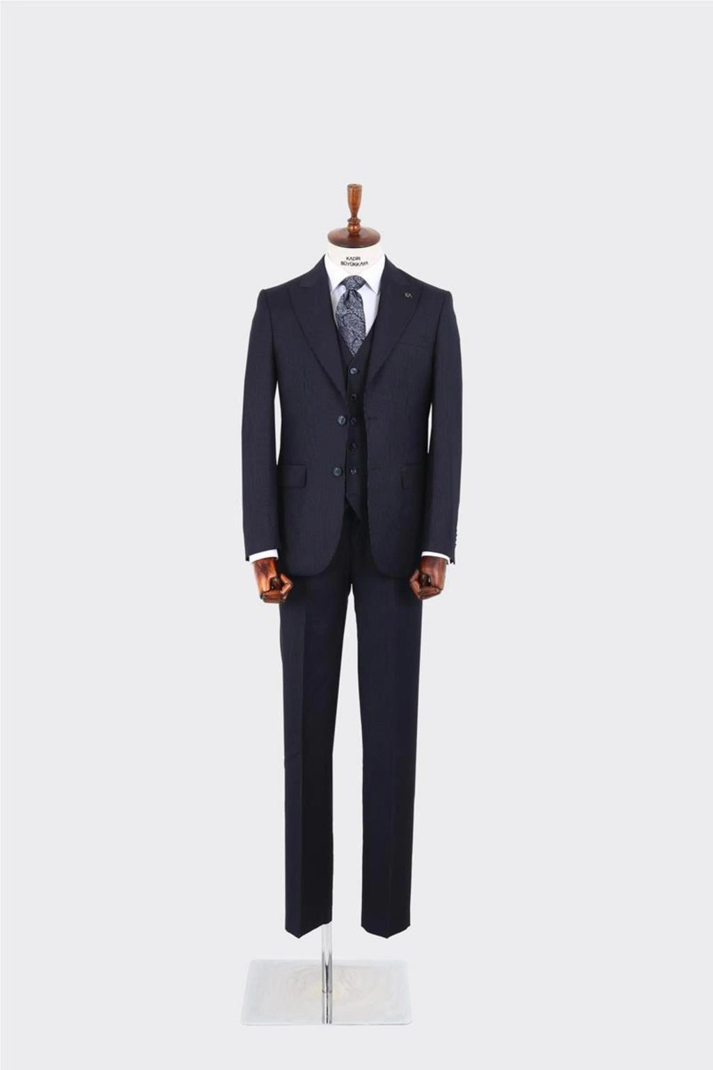 Modern Kesim Slim Fit Yelekli Erkek Takım Elbise - Şık ve Zarif-KAW1042S