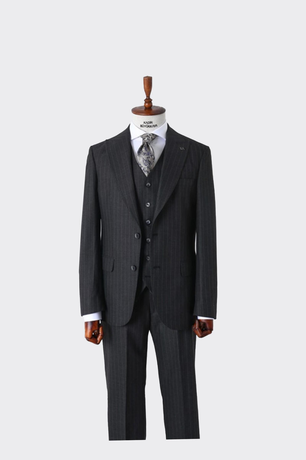 Modern Kesim Viskon Karışımlı Yelekli Erkek Takım Elbise - Slim Fit-KAW1026S