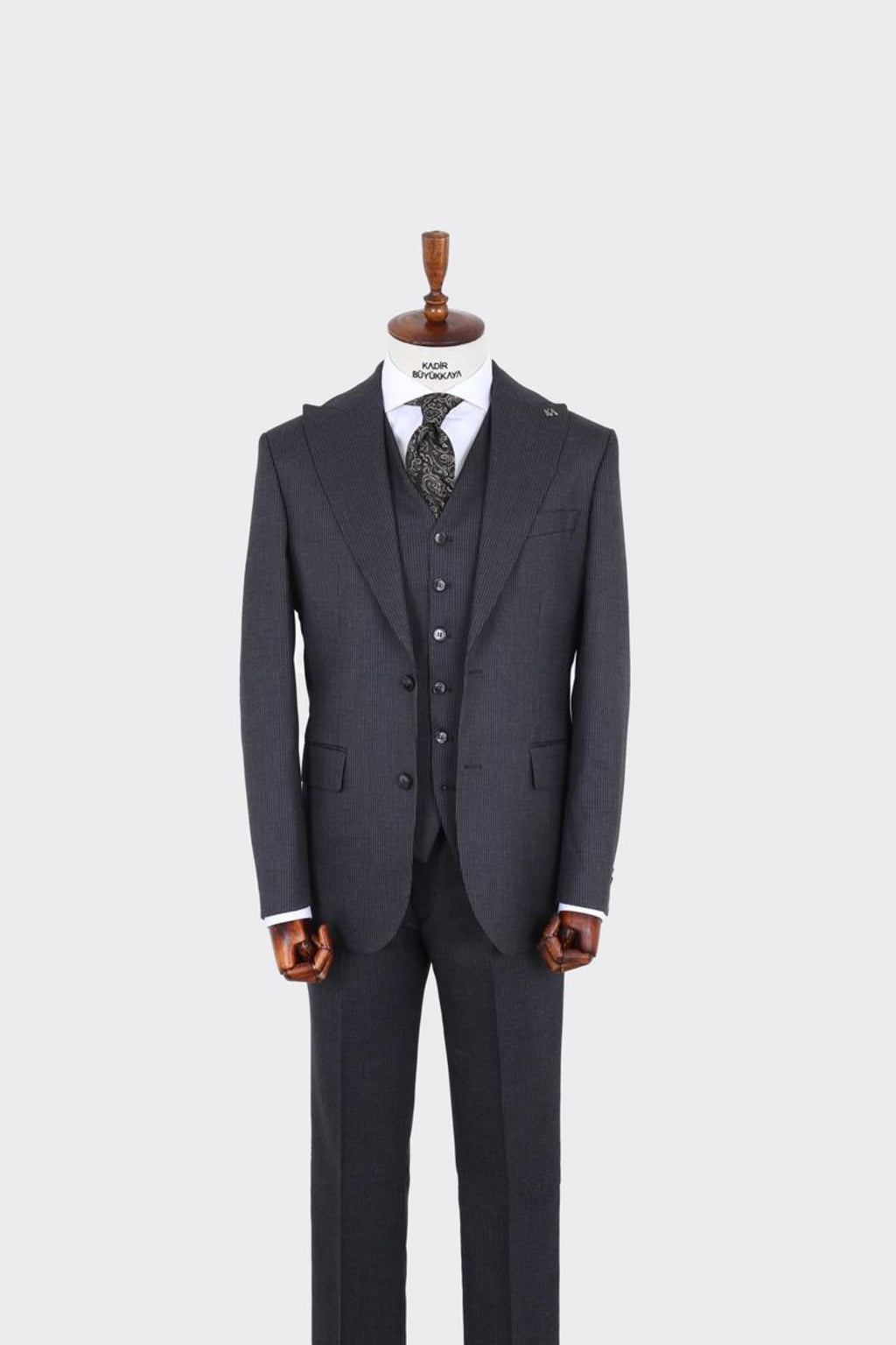 Modern Kesim Yelekli Erkek Takım Elbise - Rahat ve Şık-KAV1069W