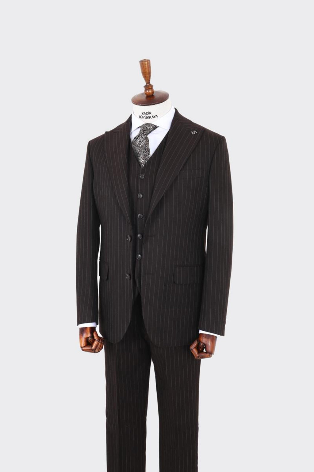 Modern Kesim Yelekli Erkek Takım Elbise - Slim Fit Rahat ve Şık-KAV1078W