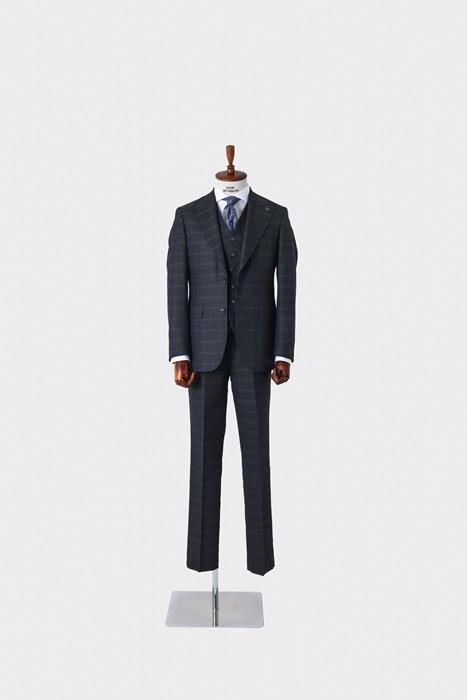 Modern Kesim Yelekli Erkek Takım Elbise - Slim Fit Şık ve Rahat-KAW1007S