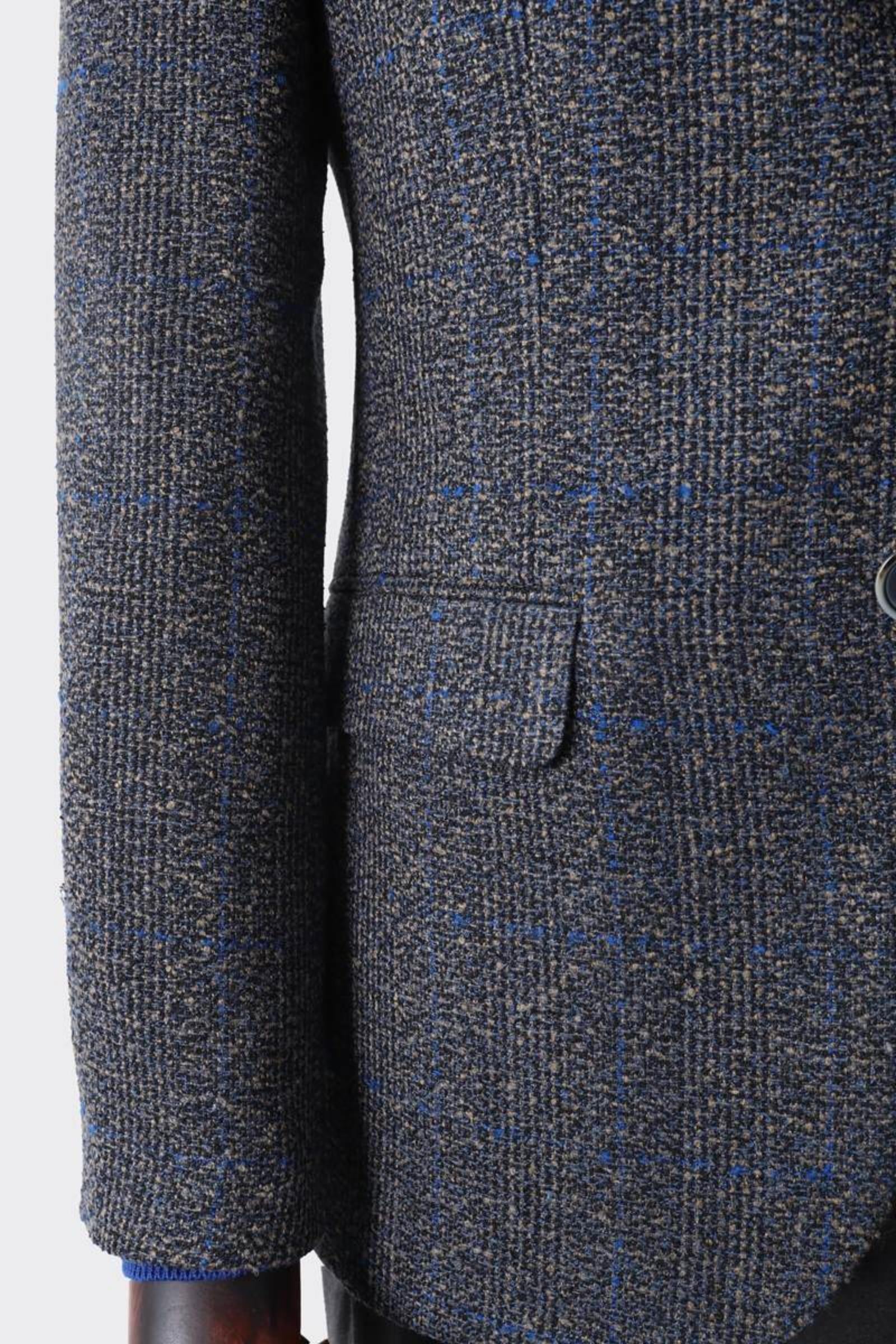 Modern Slim Fit Dar Kesim Yün Erkek Ceket-KAV5063W