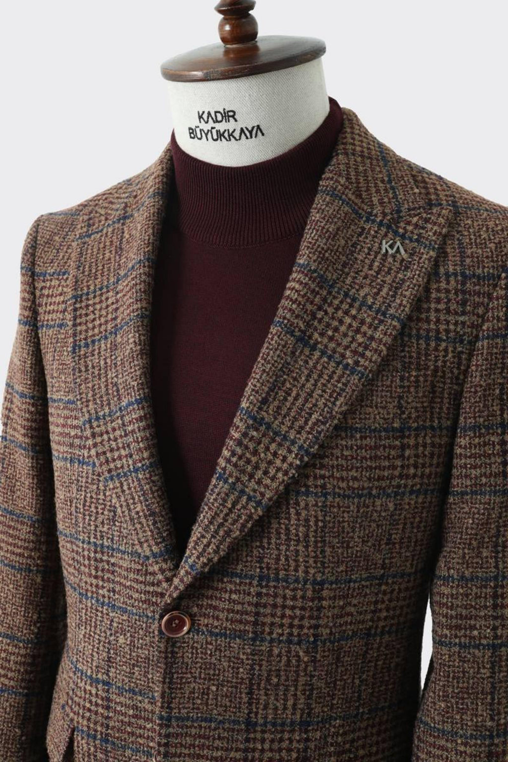 Modern Slim Fit Dar Kesim Yün Erkek Ceket-KAV5063W