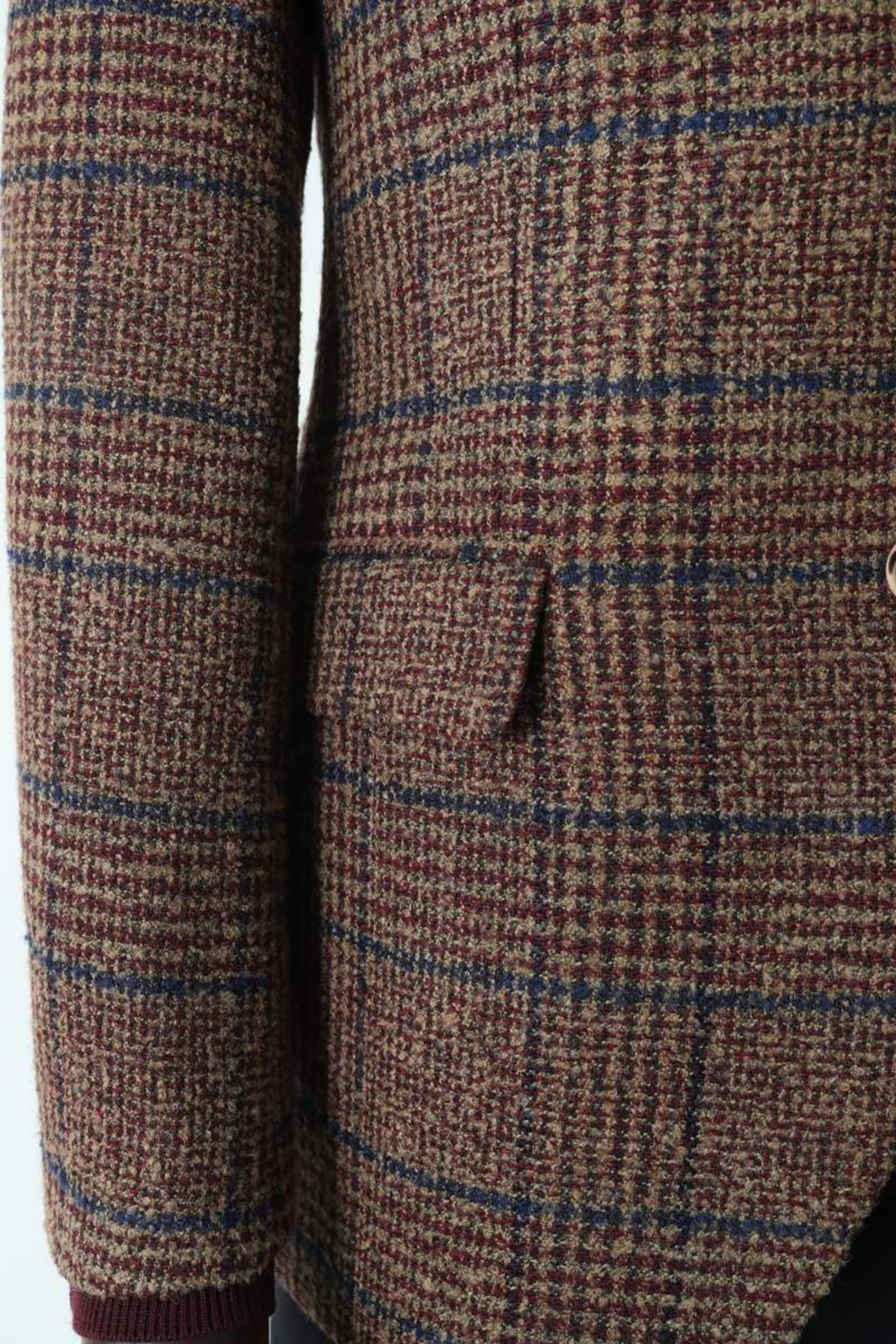 Modern Slim Fit Dar Kesim Yün Erkek Ceket-KAV5063W