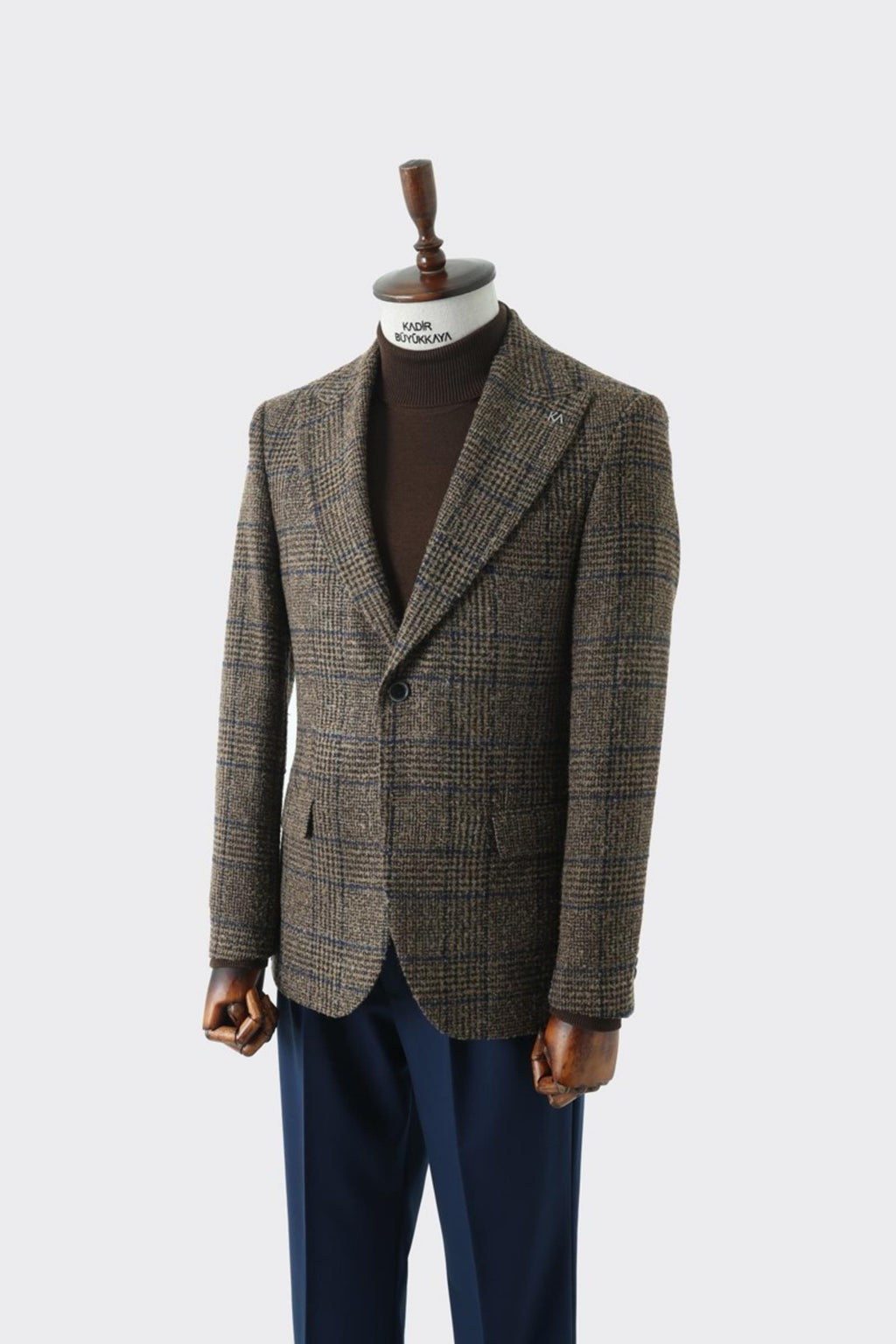 Modern Slim Fit Dar Kesim Yün Erkek Ceket-KAV5063W