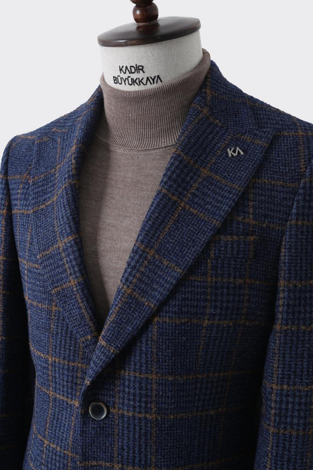 Modern Slim Fit Dar Kesim Yün Erkek Ceket-KAV5063W