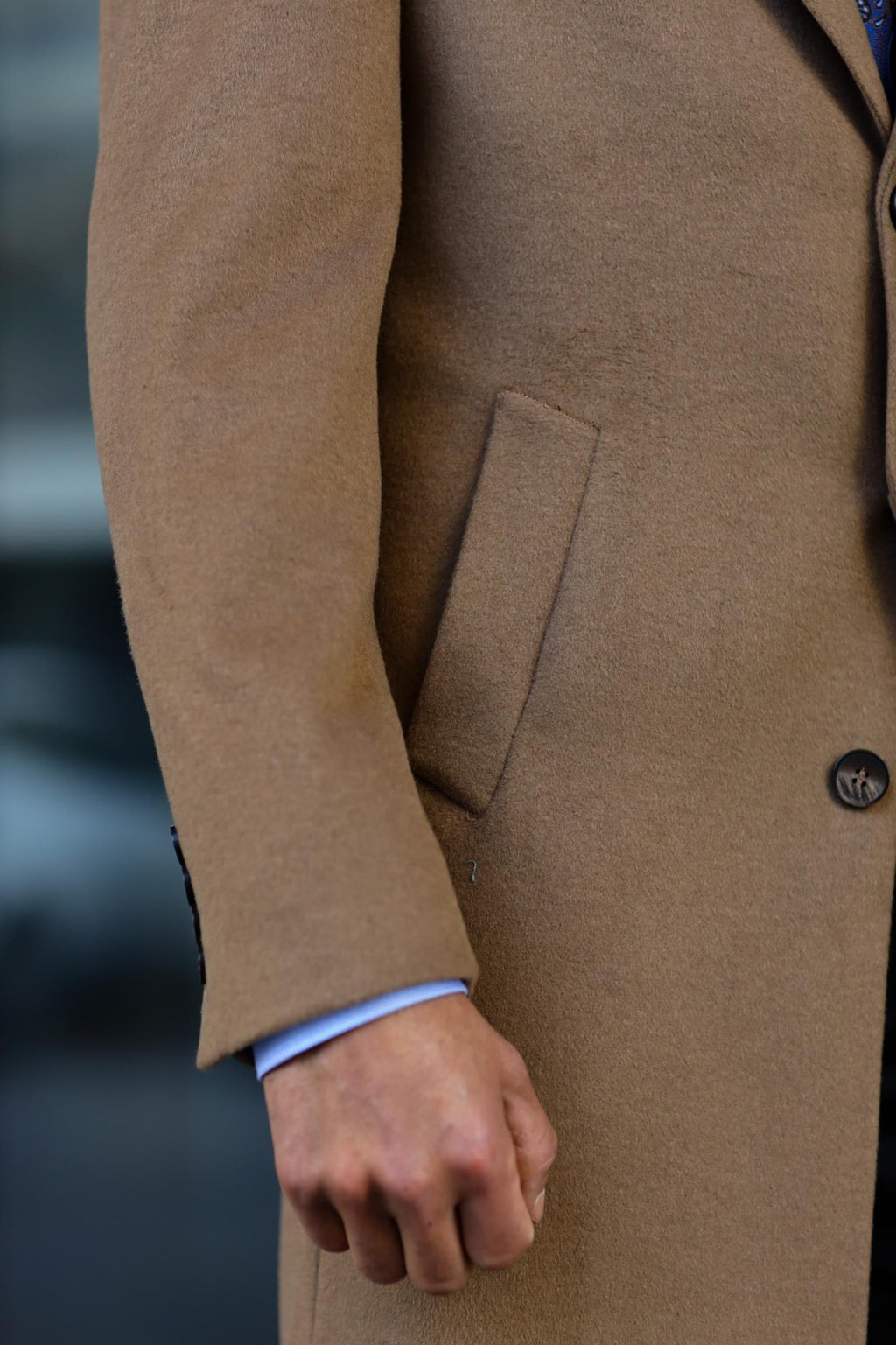 Modern Tasarım Erkek Klasik Kaban - %80 Yün %20 Polyester-KAV7000W