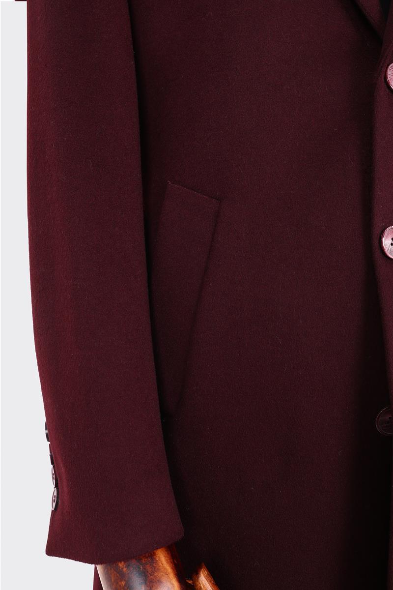 Modern Tasarım Erkek Klasik Kaban - %80 Yün %20 Polyester-KAV7000W