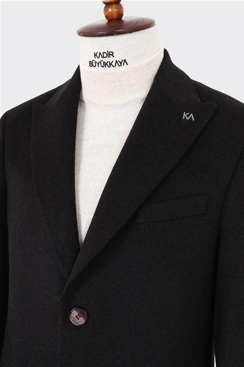 Modern Tasarım Erkek Klasik Kaban - %80 Yün %20 Polyester-KAV7000W