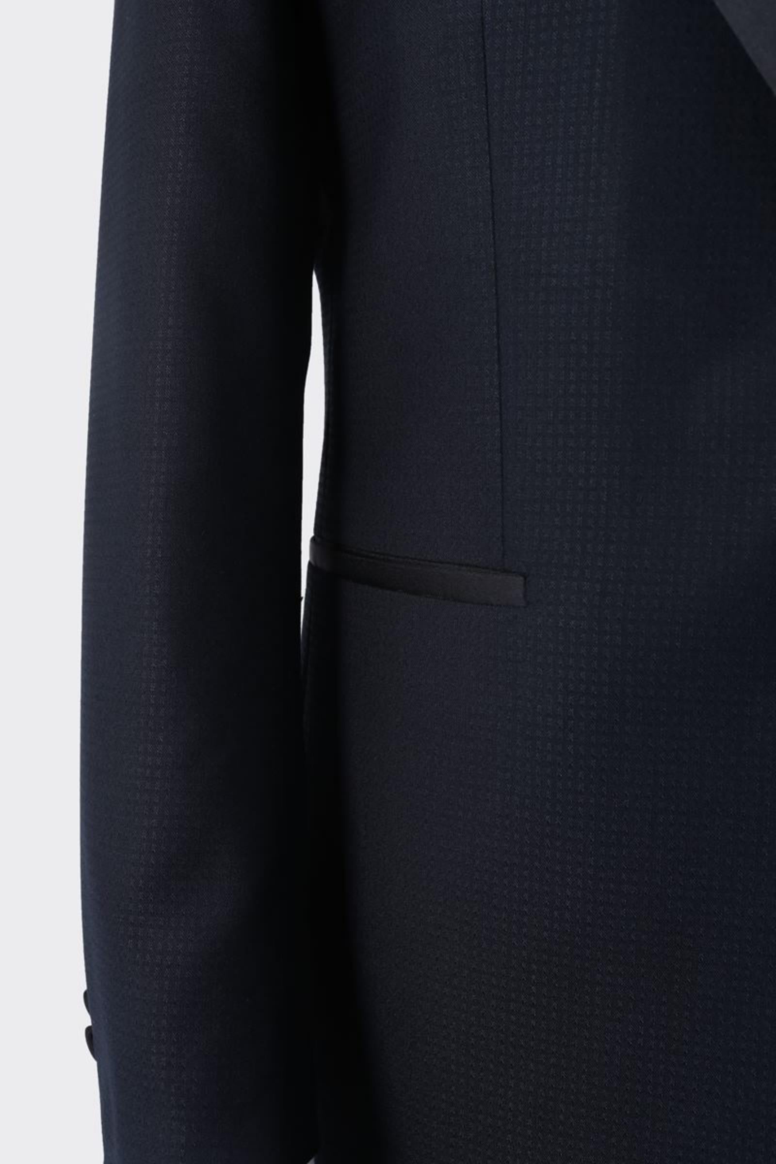 Modern Tasarımlı Erkek Kruvaze Smokin Takım Elbise-KAW1564S