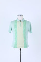 Modern Tasarımlı Fermuarlı Polo Yaka Kısa Kol Erkek T-Shirt-KAW6021S
