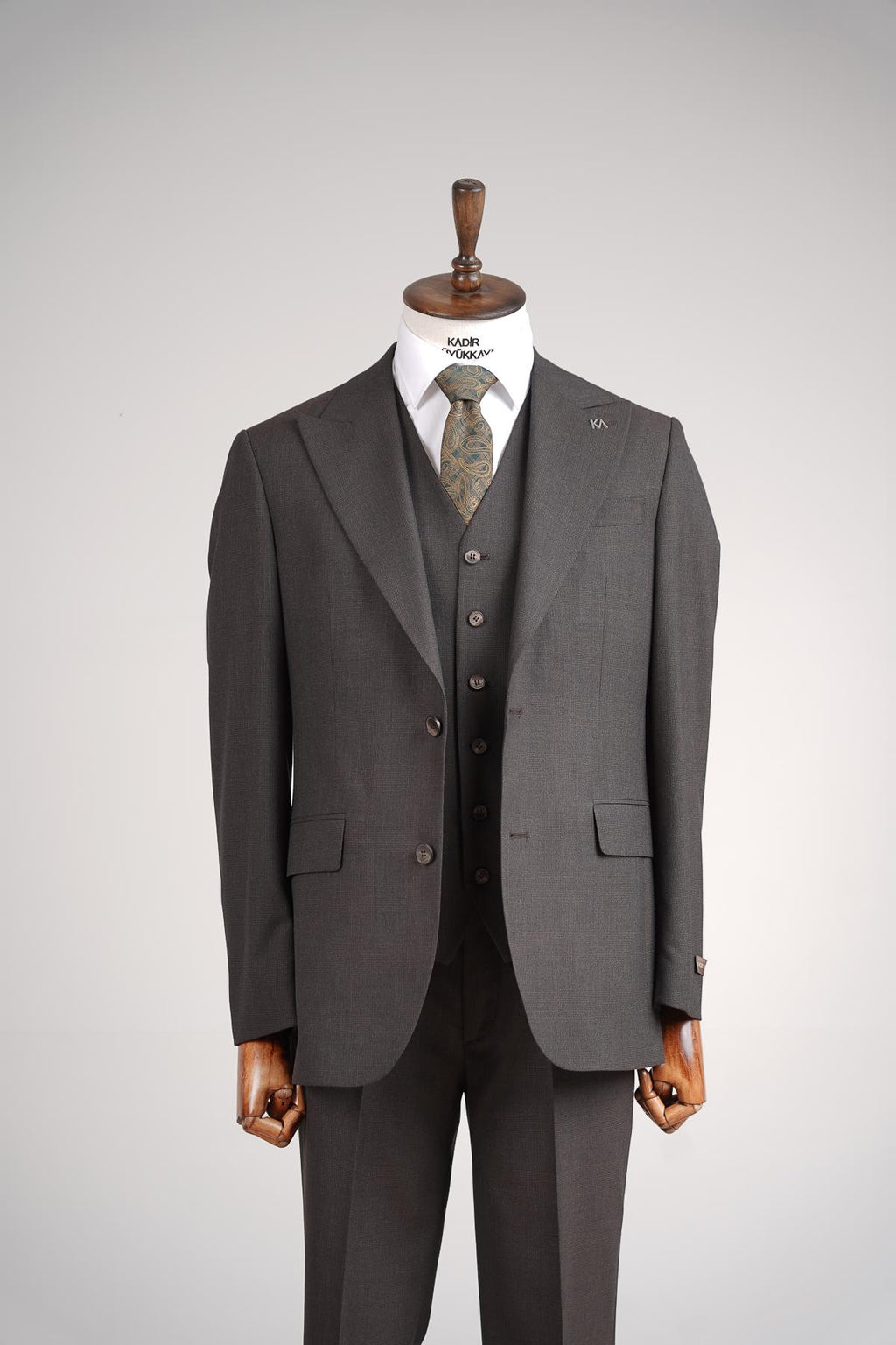 Yelekli Erkek Takım Elbise-KAW1010S