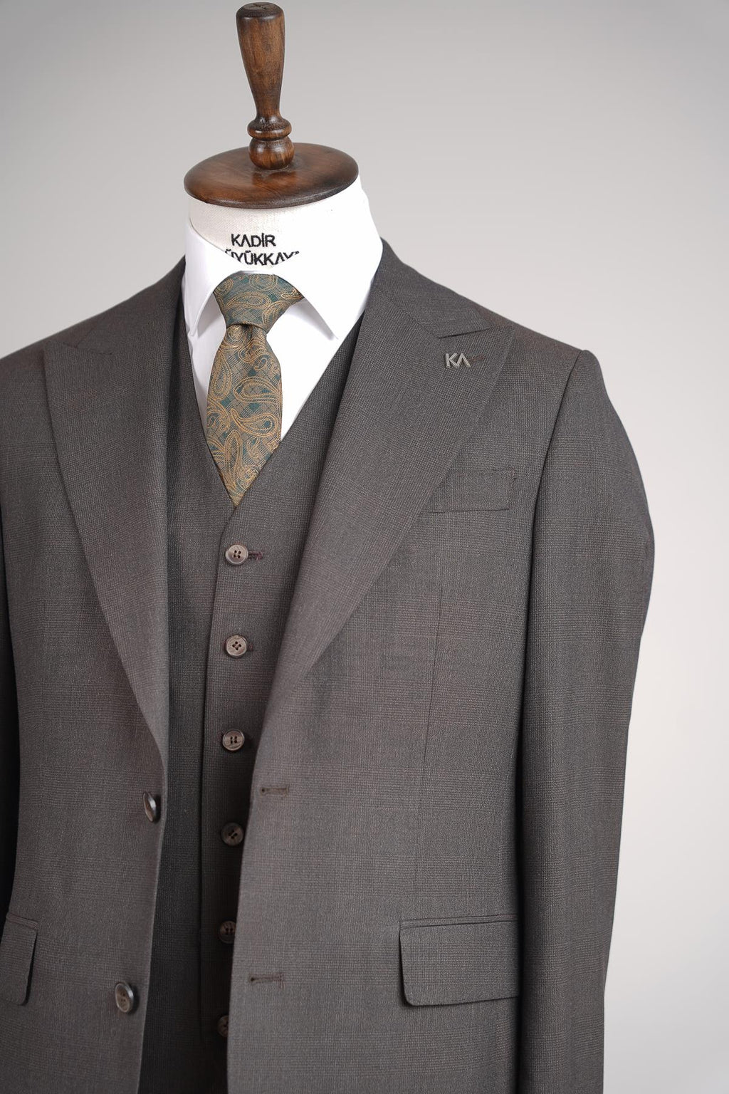 Yelekli Erkek Takım Elbise-KAW1010S