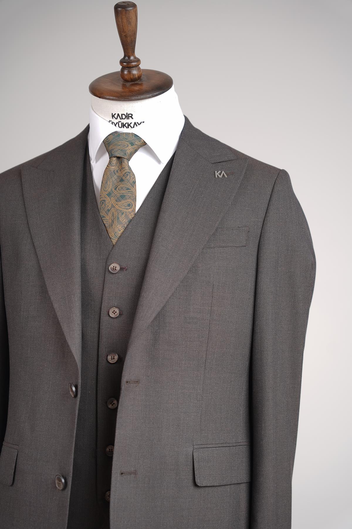Yelekli Erkek Takım Elbise-KAW1010S