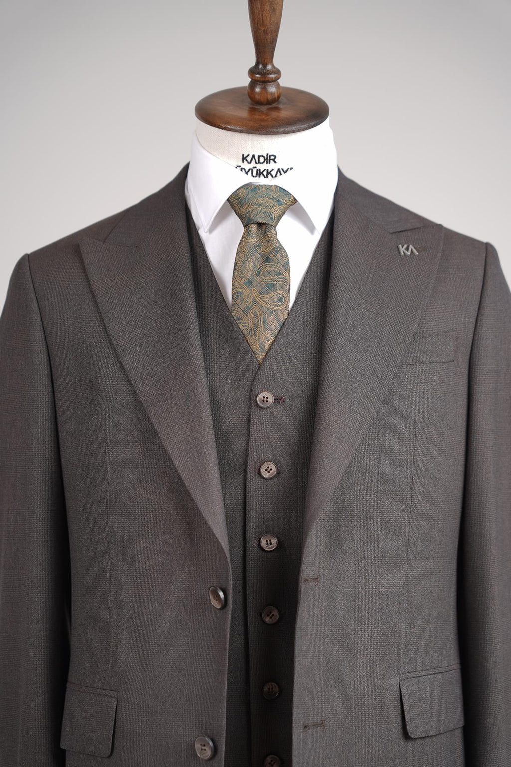 Yelekli Erkek Takım Elbise-KAW1010S