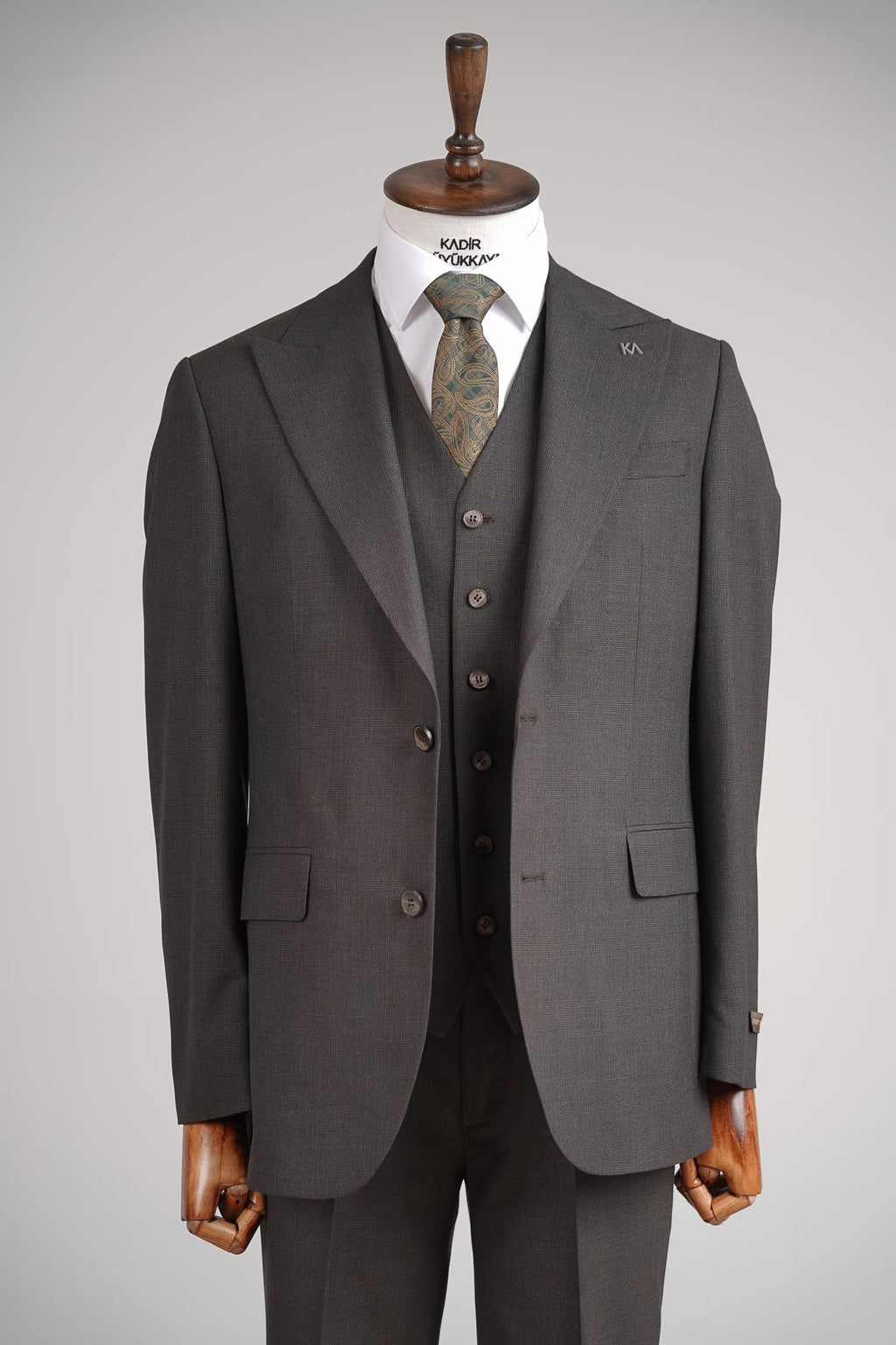 Yelekli Erkek Takım Elbise-KAW1010S