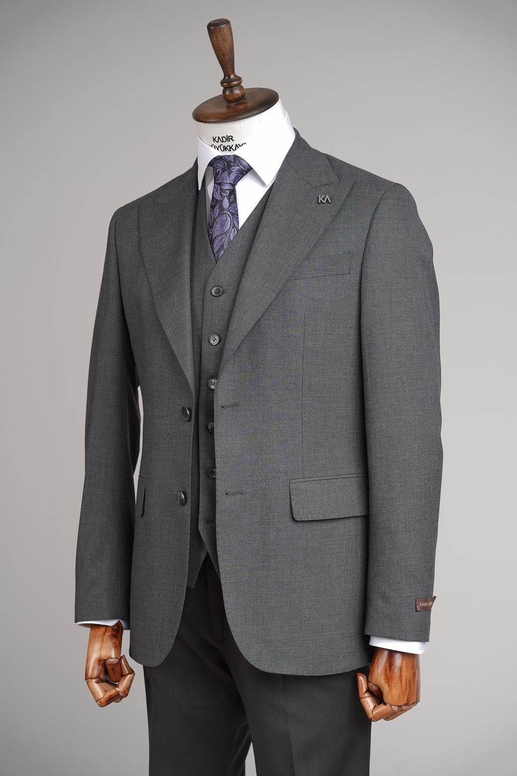 Yelekli Erkek Takım Elbise-KAW1010S