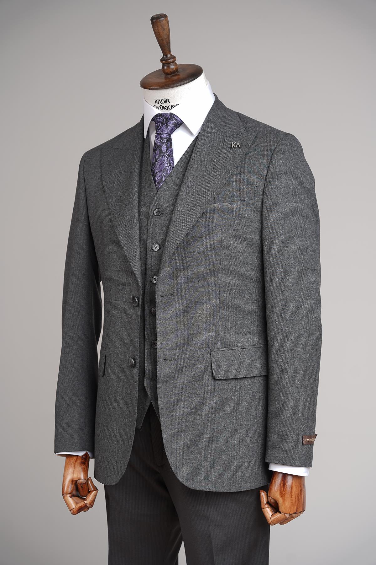 Yelekli Erkek Takım Elbise-KAW1010S