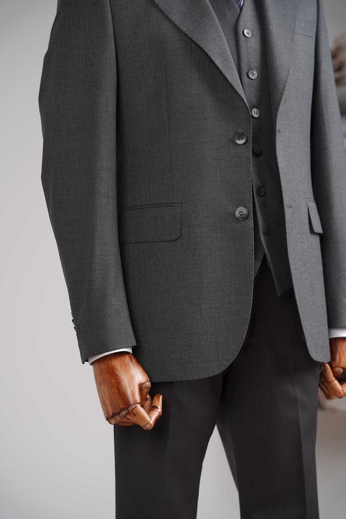 Yelekli Erkek Takım Elbise-KAW1010S