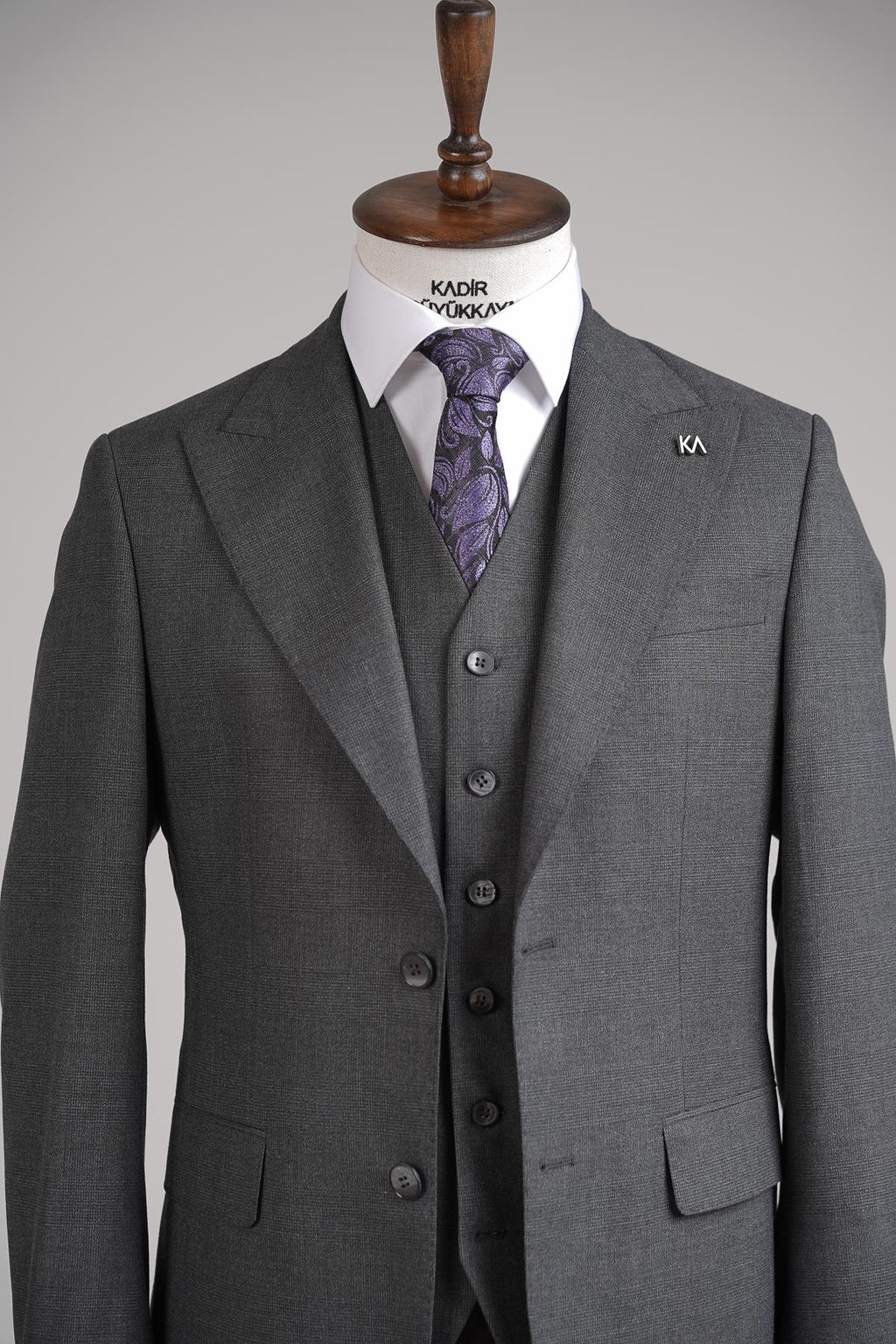 Yelekli Erkek Takım Elbise-KAW1010S