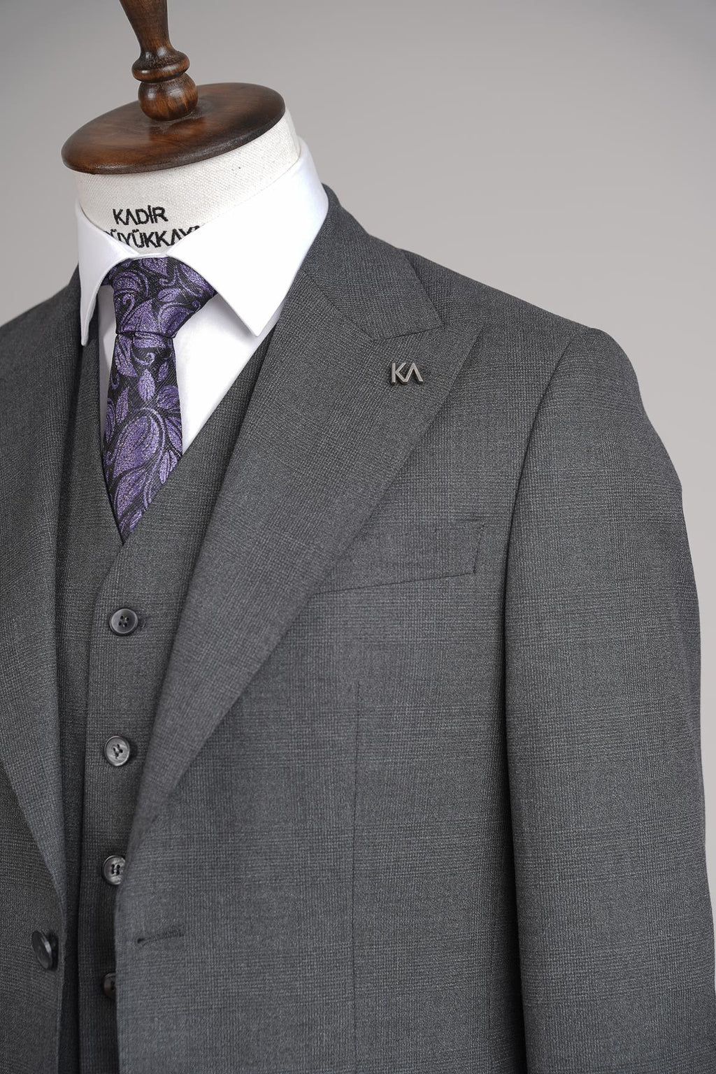 Yelekli Erkek Takım Elbise-KAW1010S