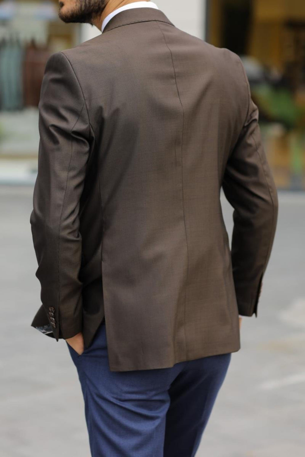 Modern ve Şık Erkek Slim Fit Ceket-KAV5023W